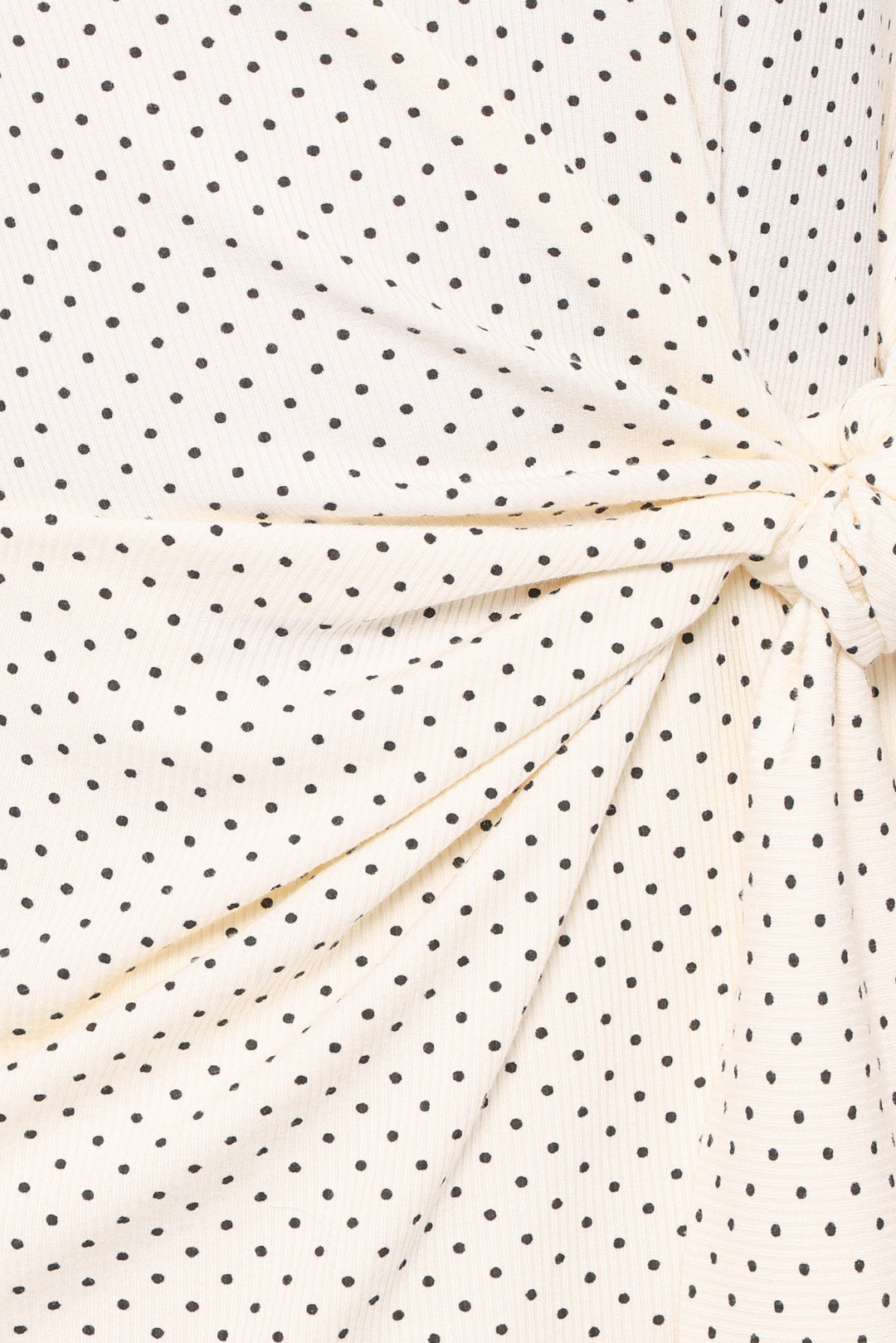 Sonia Mini Dress - White Polka Dot