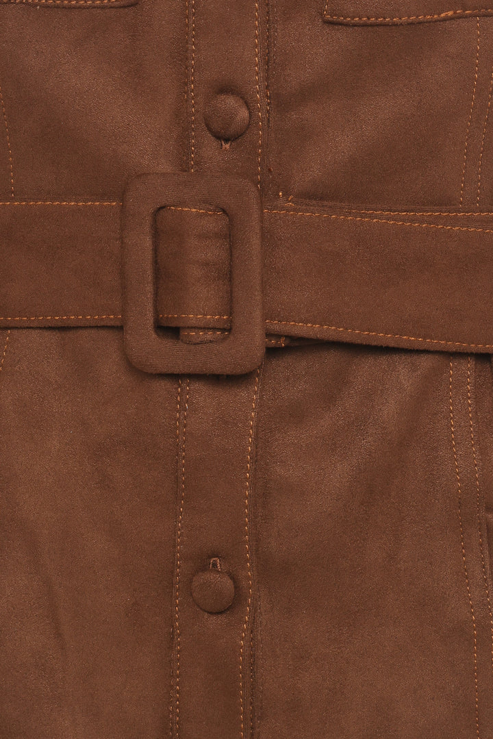 Talina Mini Dress - Brown