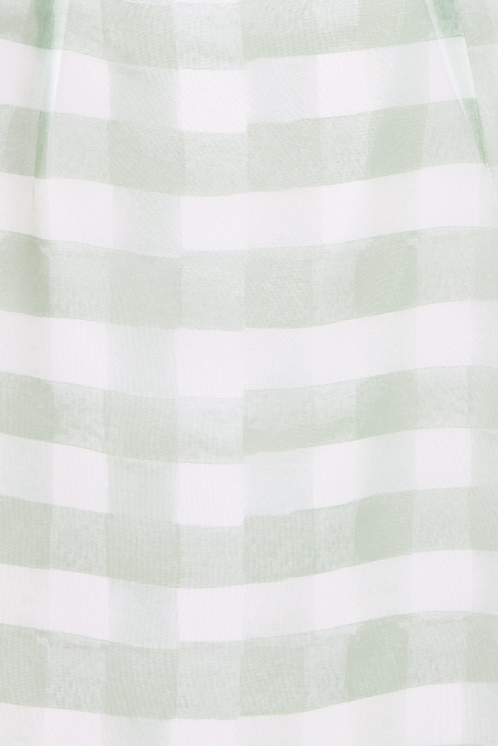 Tallin Mini Dress - Green Gingham