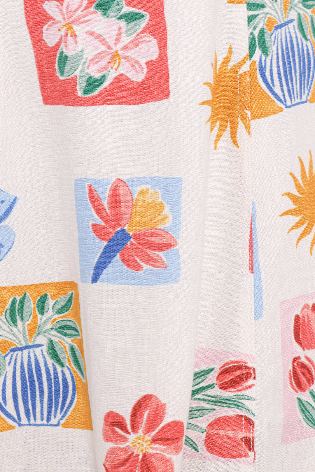 Tansy Mini Dress - Tulip Stamp
