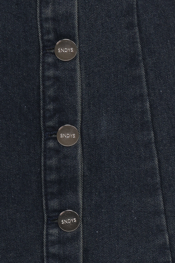 Tilla Denim Mini Dress - Indigo Blue