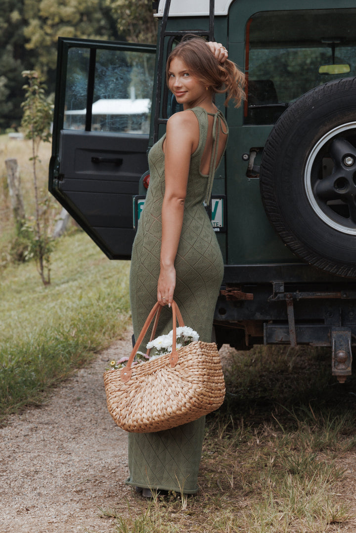 Wembly Maxi Dress - Olive Green