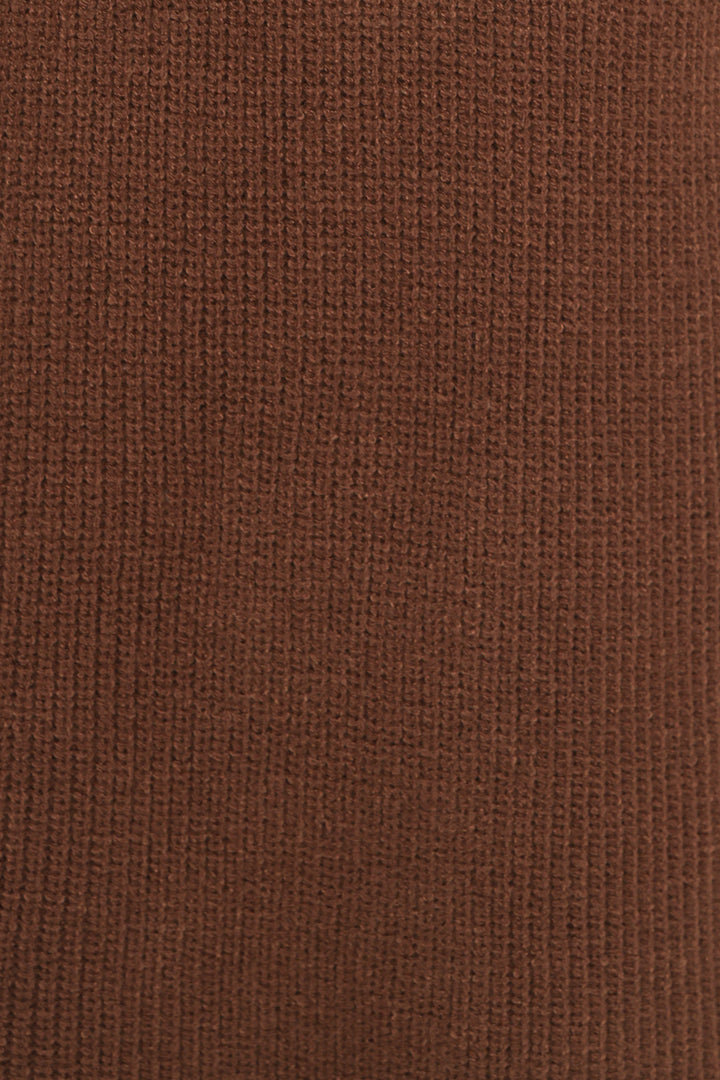 Wright Knit Mini Dress - Chocolate Brown