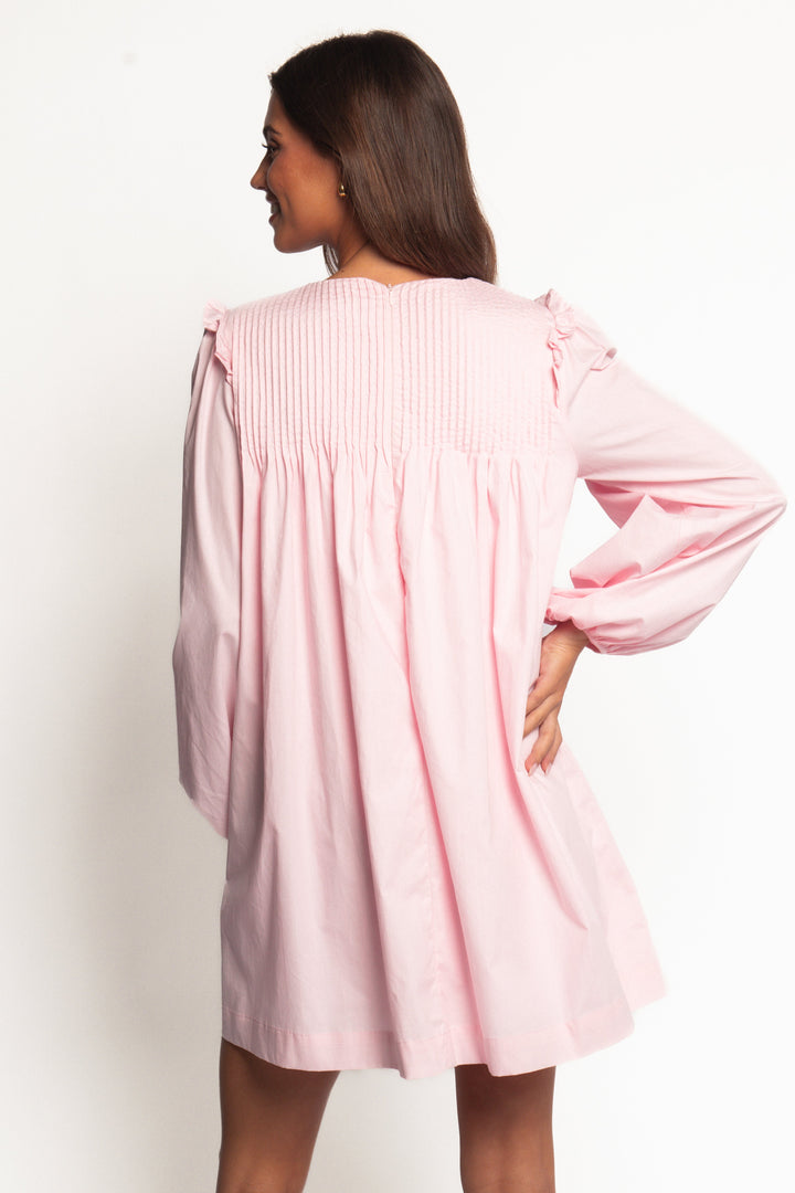 Wyatt Long Sleeve Mini Dress - Pink