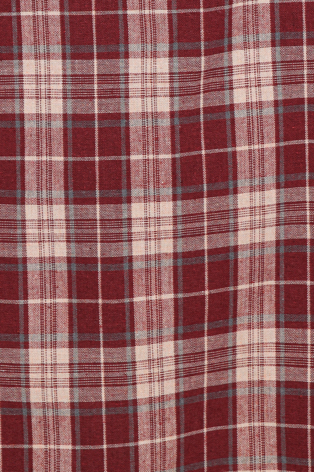 Yaris Mini Dress - Burgundy Plaid