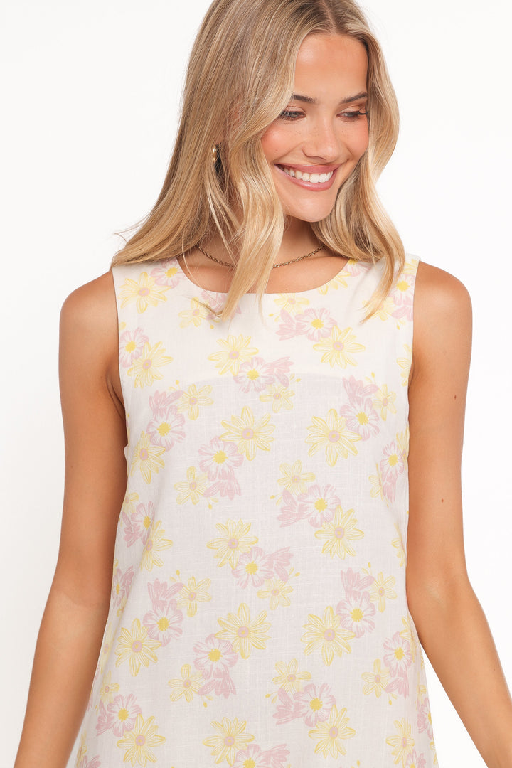 Zoe Mini Dress - Pink Floral