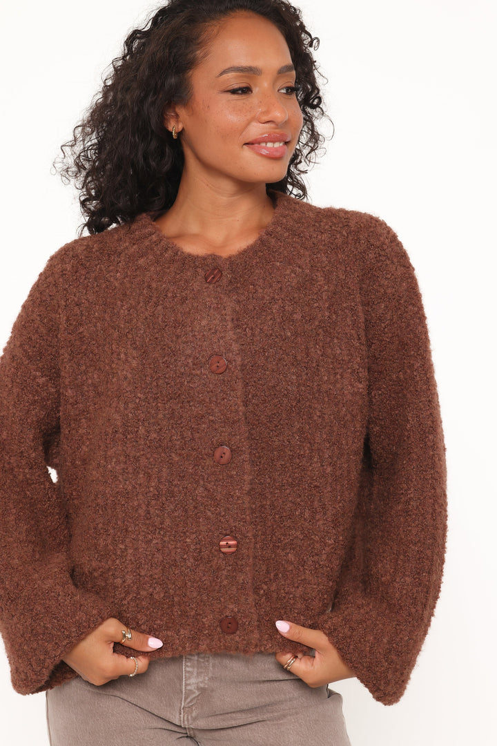 Albertine Cardigan - Chocolate