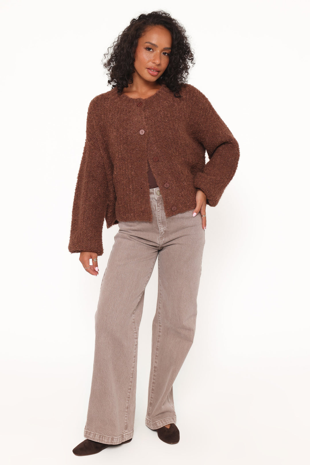 Albertine Cardigan - Chocolate