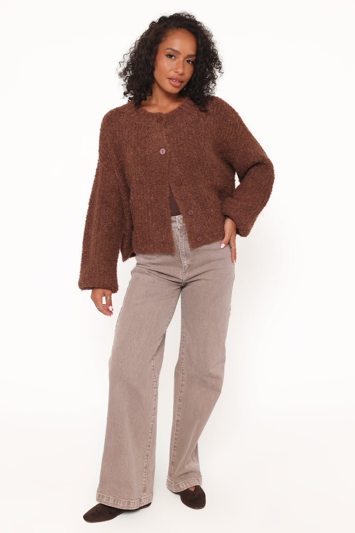 Albertine Cardigan - Chocolate