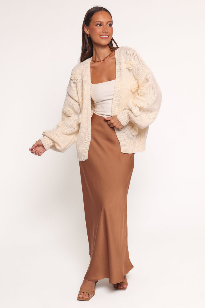 Doralee Rose Cardigan - Cream