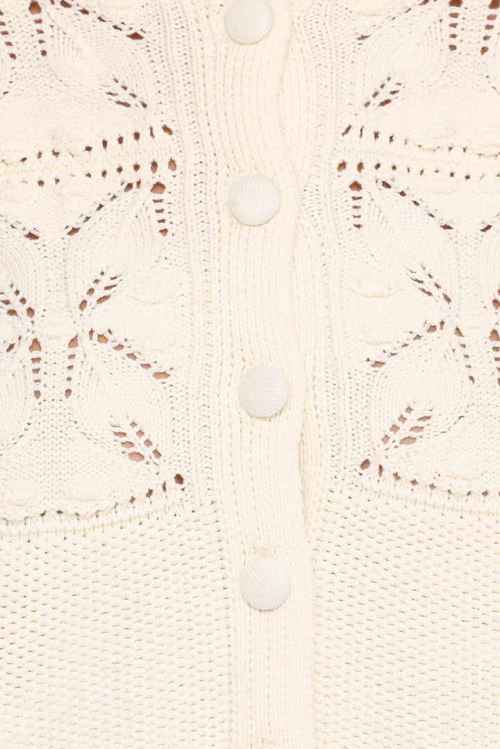 Jenner Button Front Cardigan - Butter Yellow