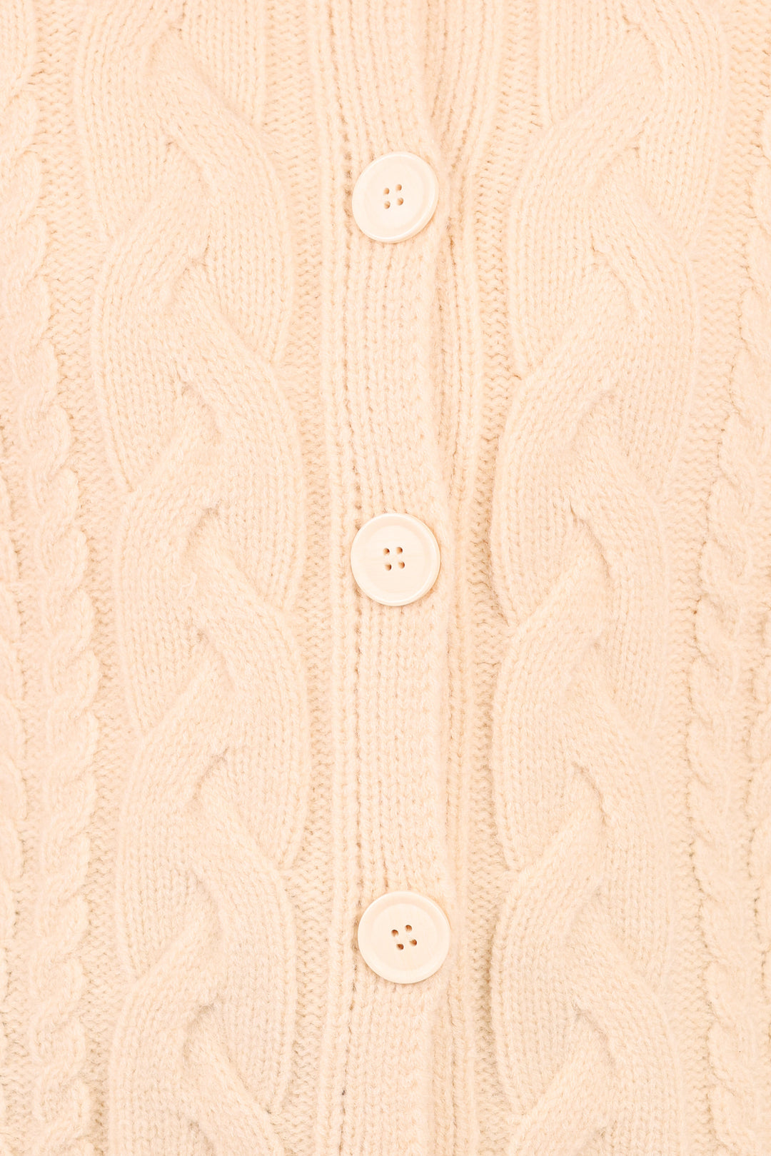 Nika Cable Knit Cardigan - Taupe