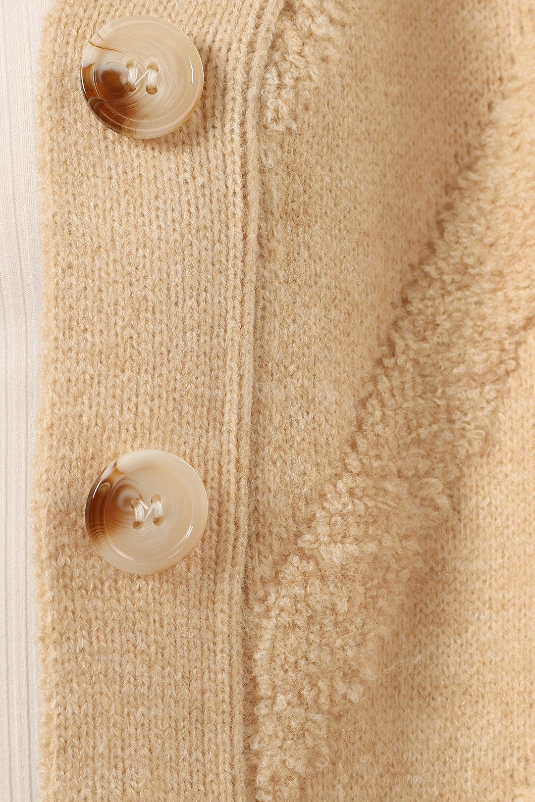 Veda Stripe Cardigan - Beige