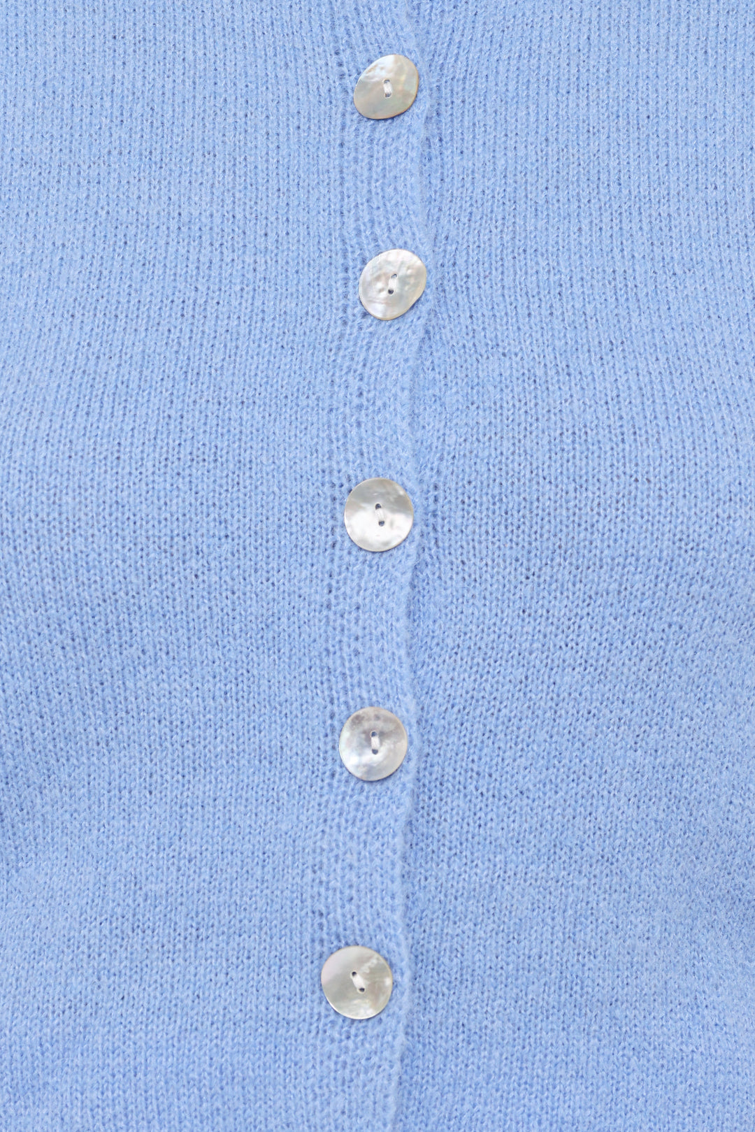 Zena Puff Sleeve Cardigan - Cornflower Blue