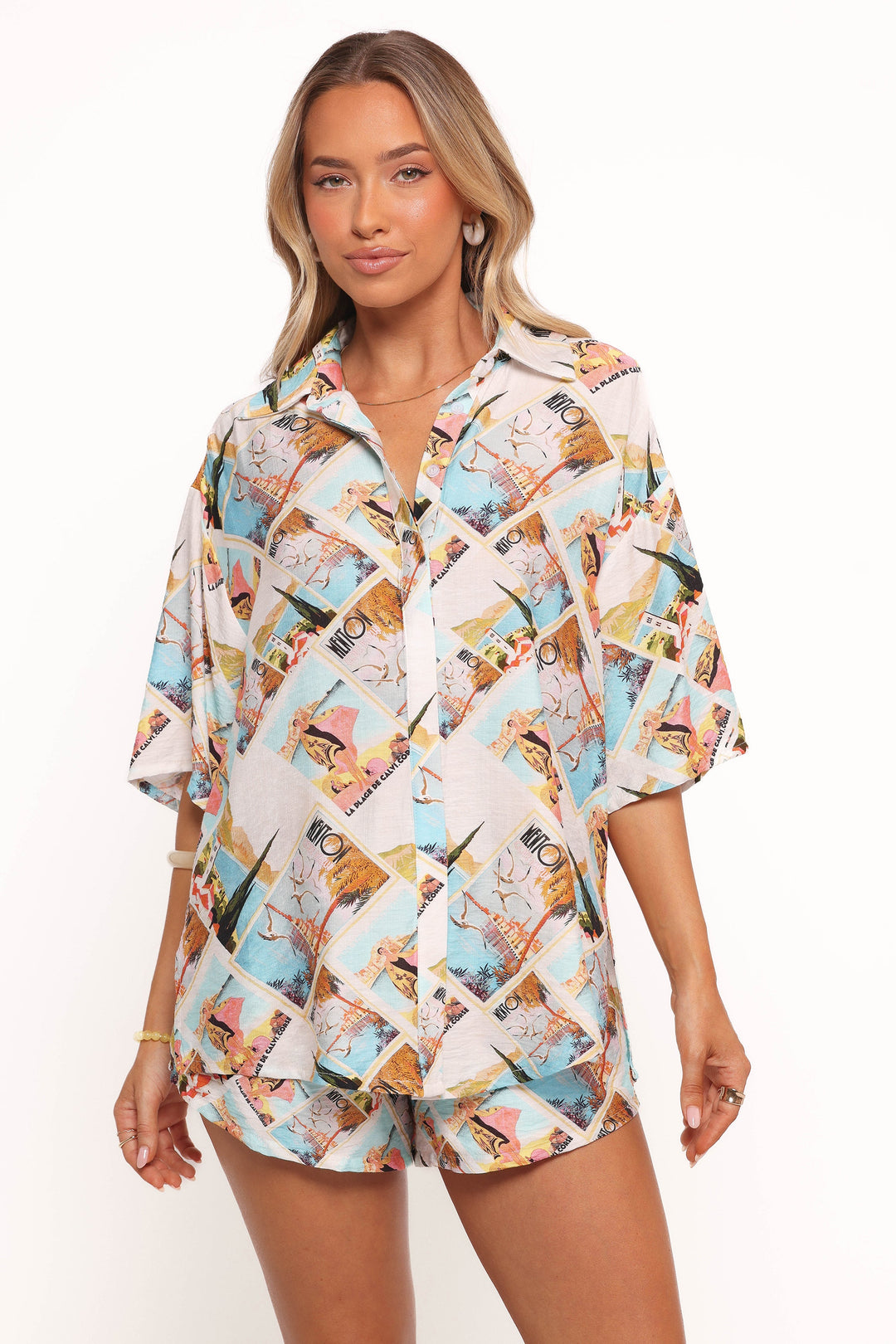 Adelyn Shirt - Vacay Aqua