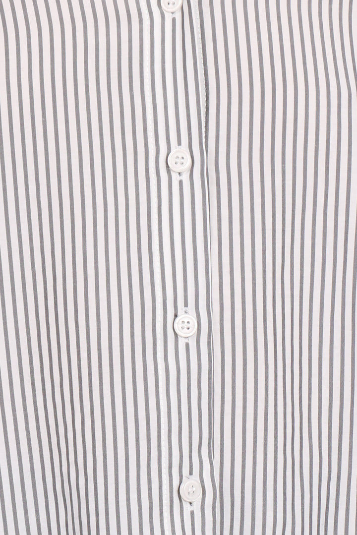 Edna Shirt - Charcoal Stripe