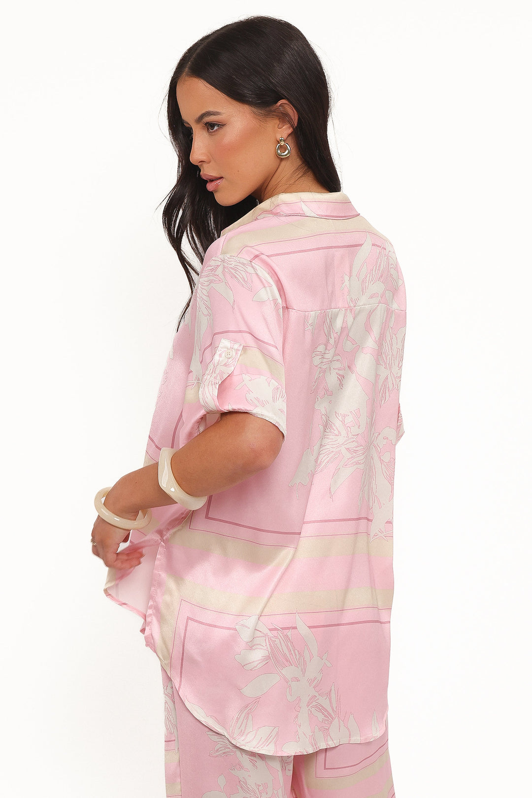 Elysia Shirt - Pink White