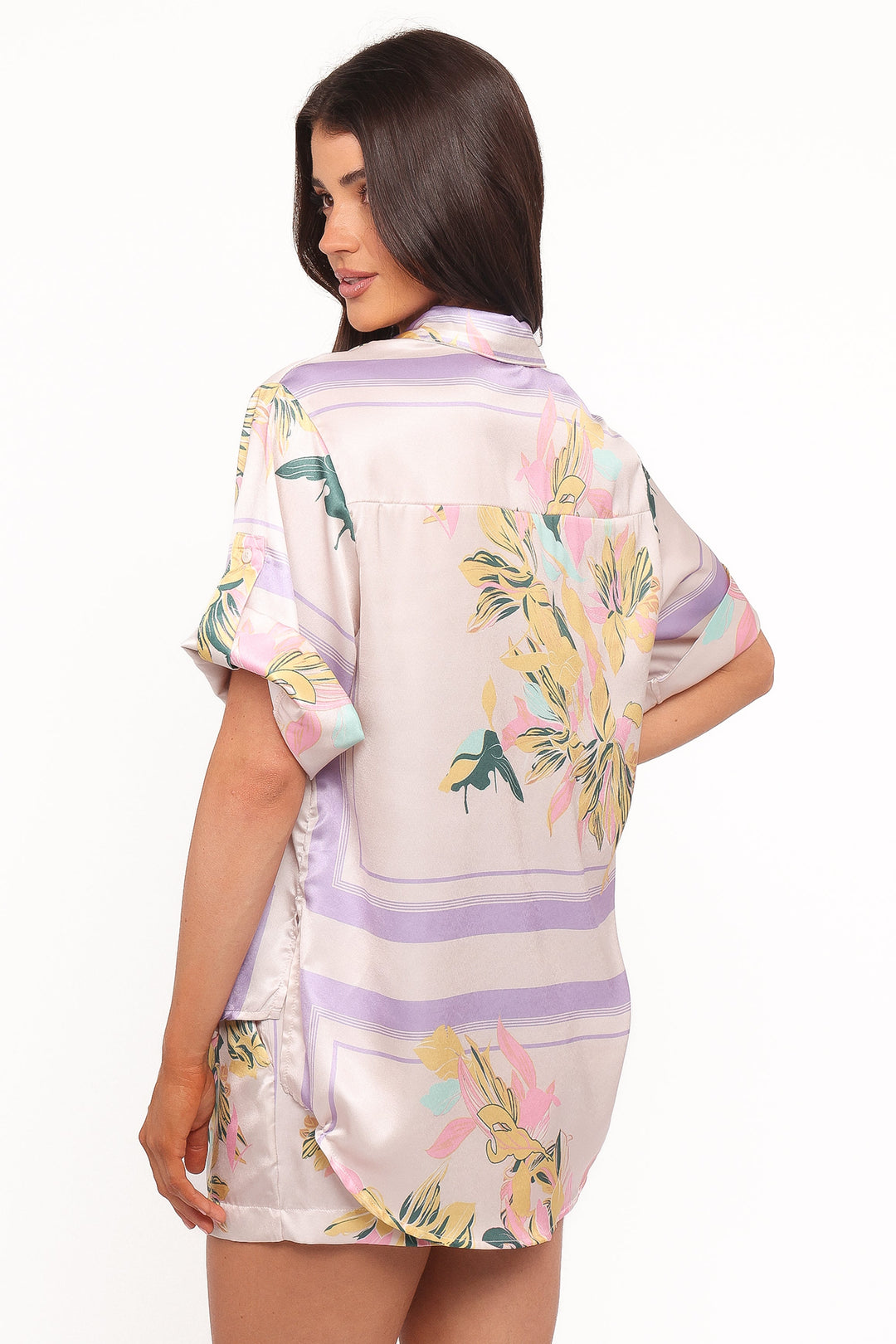 Lara Shirt - Lavender Print