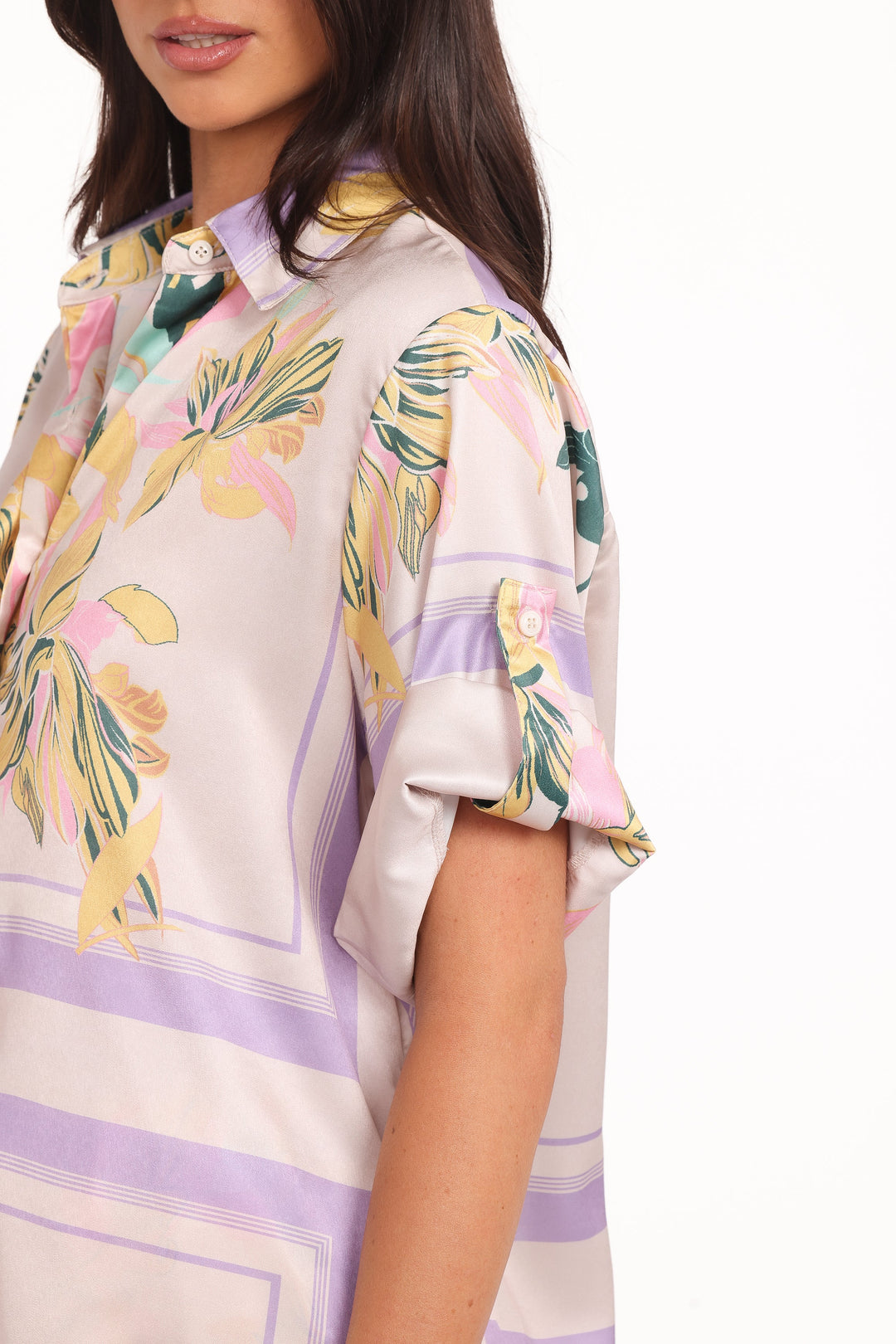 Lara Shirt - Lavender Print