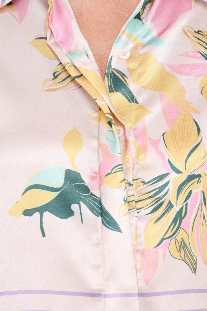 Lara Shirt - Lavender Print