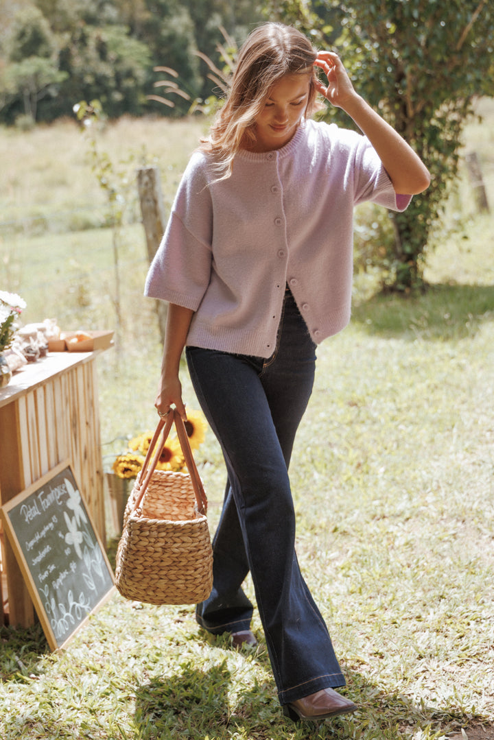 Lilith Knit Top - Lilac