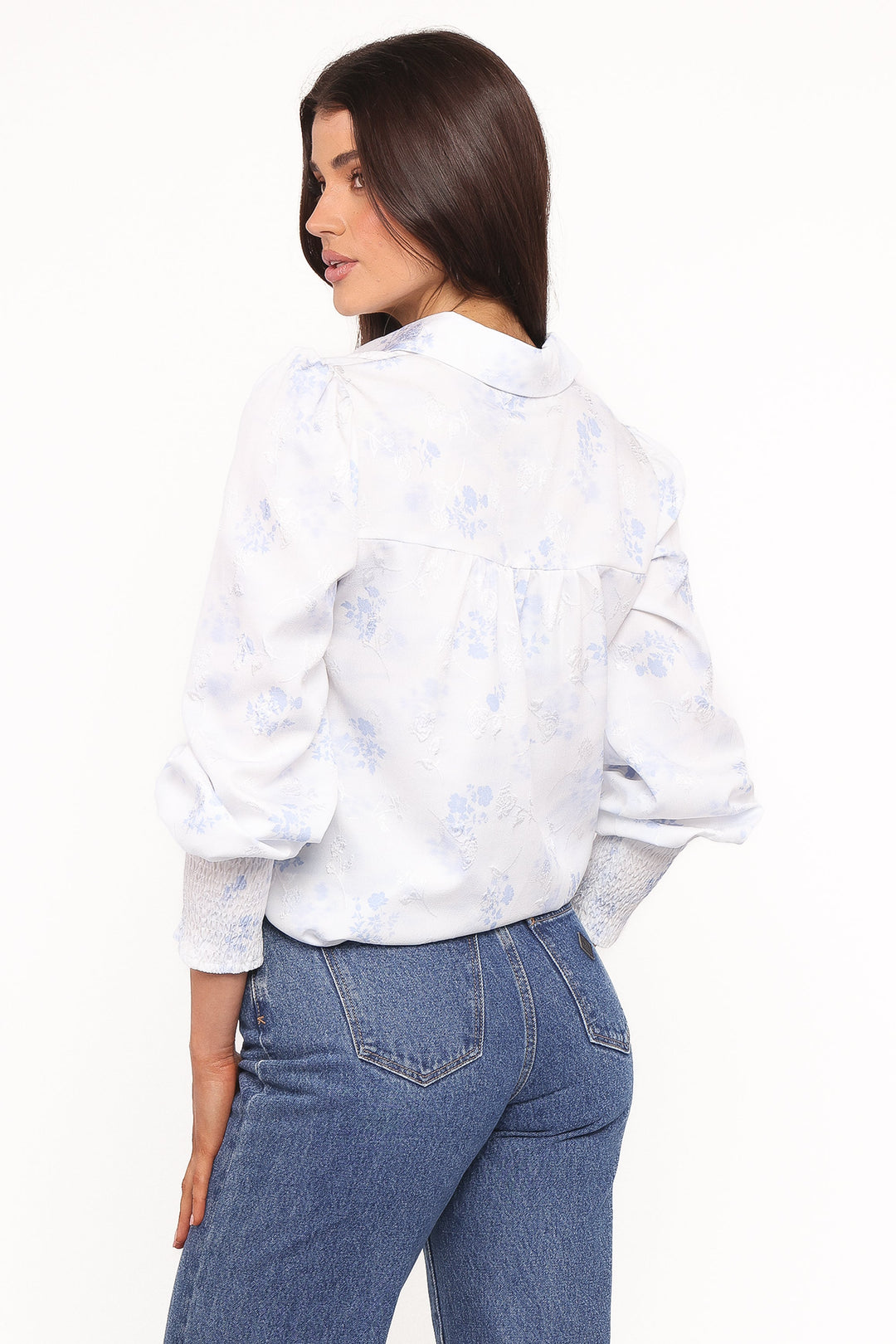 Parsons Blouse - Blue Floral