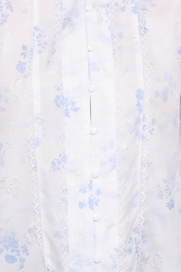 Parsons Blouse - Blue Floral