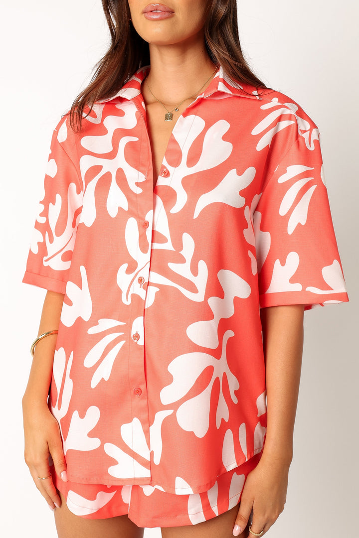 Payton Shirt - Melon White
