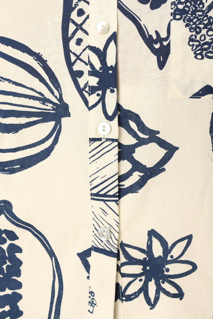 Zayd Button Up Shirt - Navy