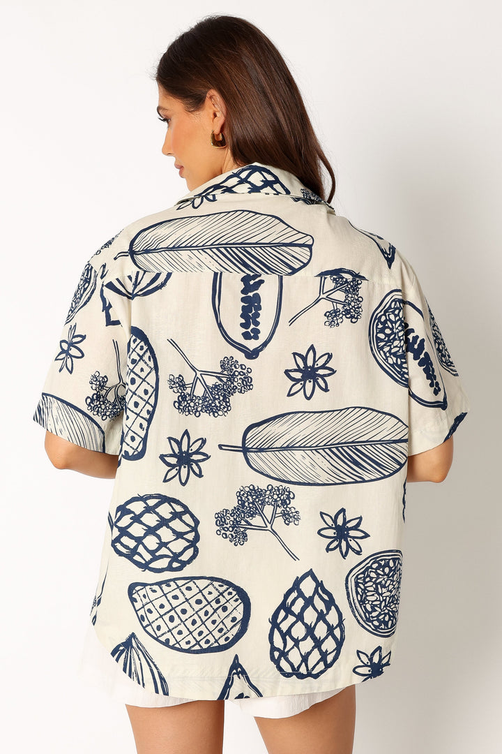 Zayd Button Up Shirt - Navy