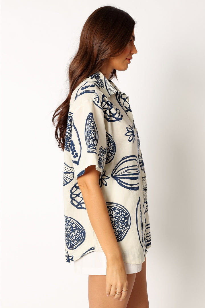 Zayd Button Up Shirt - Navy